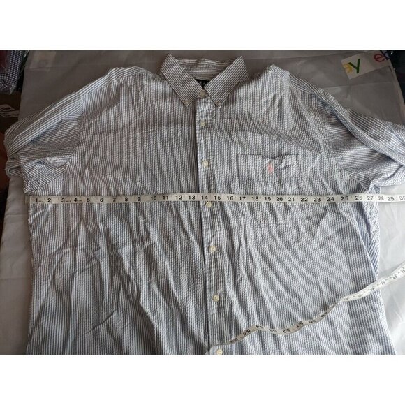 Ralph Lauren Blaire 100% Cotton Men's Long Sleeve XL Striped Button Down Shirt - Picture 9 of 12
